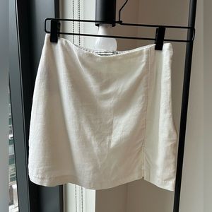 White Abercrombie Mini Skirt